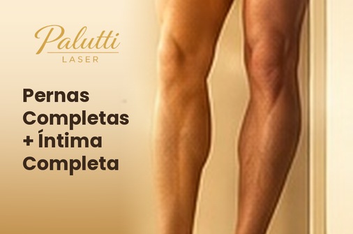 Depilação a laser Pernas Completas + Íntima Completa masculina